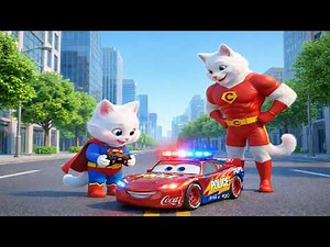 Kitten Built a Can Police Rescue Car — They Laughed, Then Regretted It 😱 | Cat AI Story