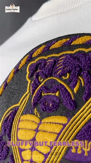 Custom Patches By Bob on Instagram: "🐶 Builder Bully — Almost All Chenille Built soft… but looks tough. 🐶🧱🔥 This Bully patch is almost entirely chenille, giving it that thick, fluffy, varsity-style texture you can spot instantly. Big shapes. Bold feel. Maximum presence. 🧵✨ This is the kind of patch that turns a plain hoodie into a conversation starter. Quick question 👀👇 Would you rock this on a hoodie, varsity jacket, or workwear jacket? 🧥 🎓 🦺 — comment your pick. At Custom Patches By 