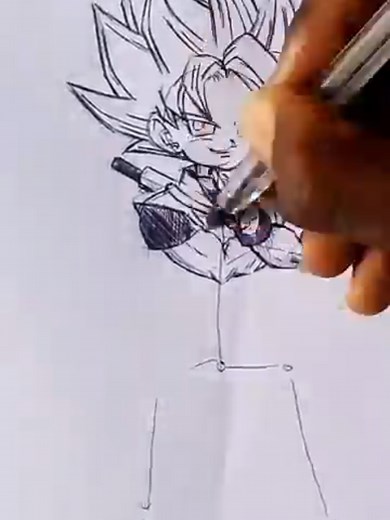 Drawing Goku in Dragon Ball Daima#anime#dragonballdaima#goku#manga
