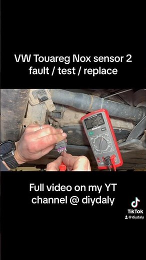 VW Touareg Nox sensor 2 fault, full video on the channel