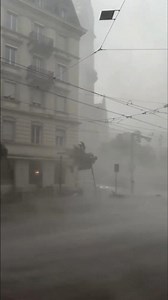 😱🔴A violent windstorm with heavy rainfall hit Zurich, Switzerland