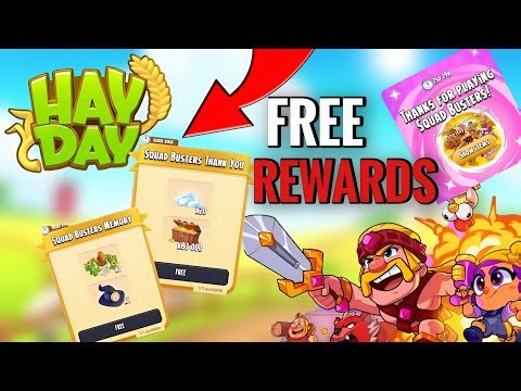 How to Claim FREE Squad Busters Rewards in Hay Day?