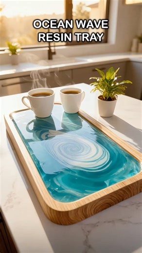Building an Ocean Wave Resin Tray 🌊