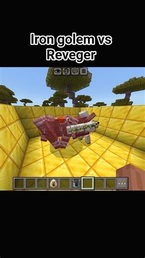 Iron golem vs Revenger #minecraft