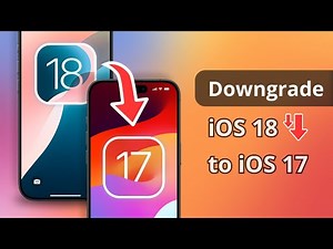 [2ways] How to downgrade iOS 18 to 17? | 2024