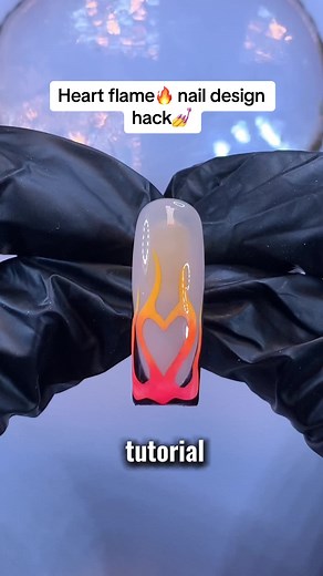 Heart Flame Nail Design Hack: White Flame Nails & More!
