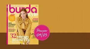 Es ist wieder soweit!😍 Die burda style 23/09 ist da 🙌 Entdecke 32 Trendschnitte frisch vom Laufsteg alltagstauglich umgesetzt sowie unsere New Classics die nie aus der Mode kommen 🌟 Seid gespannt! - Trend: Modern Lady - Couturige Schneiderkunst, neu interpretiert 🌹 - In Bewegung: Mix & Match - Sportliche Looks in Knallfarben 🏄‍♀️ - Styling: So gut lassen sich die Heft-Highlights kombinieren 👗 - Beauty-Lexikon: Reinigt und pflegt: Tonerde 🧡 - Kreativ-Trend: Eine Croissant-Bag zum Nachnähen