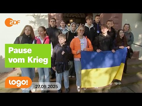 So erholen sich Jugendliche aus der Ukraine in Deutschland | logo!-Nachrichten vom 27.09.25