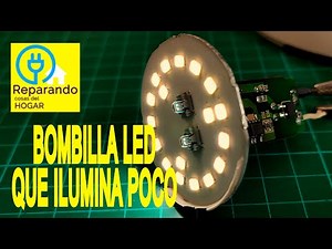 LED bulb that gives off little light