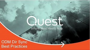 ODM Dir Sync Best Practices (4323111)