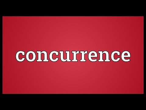 Concurrence Meaning