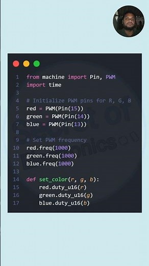 Raspberry Pi Pico Micropython Crash Course Day 9 | Control RGB LED Colors Using Micropython Part 2