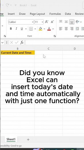 Excel trick | NOW function