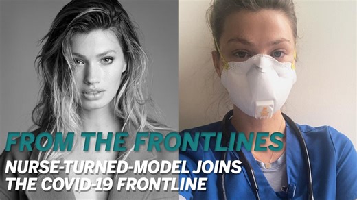 Nurse-Turned-Model Joins the COVID-19 Frontline