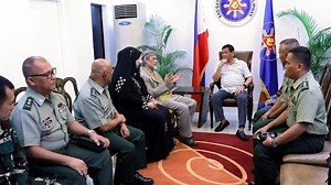 Duterte and Chairman Nur P. Misuari MNLF meeting in Davao | MNLF Moro National Liberation Front - Members of OIC, PUIC