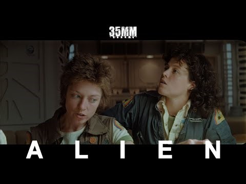 ALIEN 1979 35mm Film Restoration in 4K Before & After Distress Signal, Parker Protests | Movie Clip