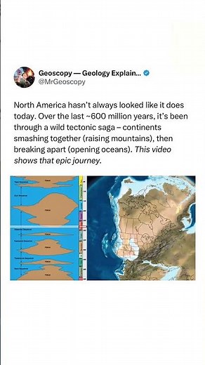 How North America was formed over the past 600 Million years #geology