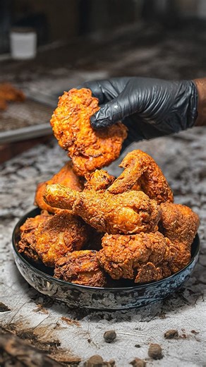 Preparing And Cooking Very Crispy Fried Chicken! #food #cooking #yummy | Smokin' and Grillin' with AB