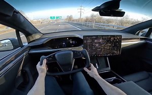 沉浸式体验2023款特斯拉Model X第一视角驾驶，特斯拉Model X试驾的POV视频