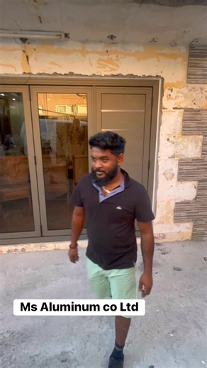 4 panel sliding Folding Door | MS Aluminium