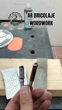 Cómo afilar tus brocas o fresas para router / AR BRICOLAJE WOODWORK 👍👍👍