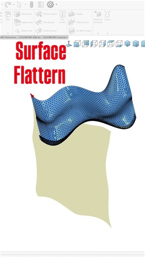 3.6K views · 147 reactions | Solidworks surface flattern feature  #solidworkstips #solidworkseducation #followus #malviyacad #malviyacadsolution | Malviya CAD Solution | Facebook