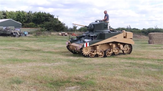 Our WWII Stuart tank finally lives again