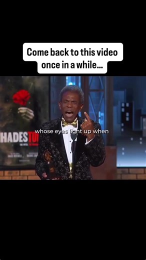 At the 73rd Tony Awards in 2019, André De Shields used his acceptance speech to share life wisdom instead of a long list of thank-yous. After winning for his role as Hermes in *Hadestown*, he offered three simple rules, beginning with this: stay close to people whose faces light up when they see you. The people around you shape your energy, and genuine support changes how you move through life. He also challenged the rush for quick success. According to him, moving slowly is often the fastest pa