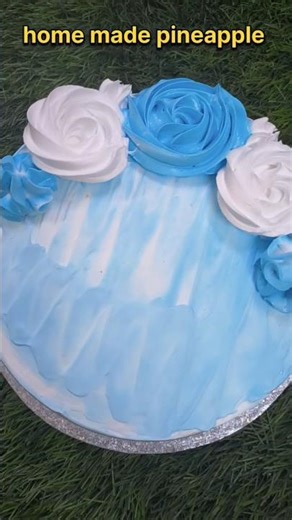 Beautiful Blue Birthday Cake Decoration | Home Baker Cake Design 🎂 #shorts# birthday cake