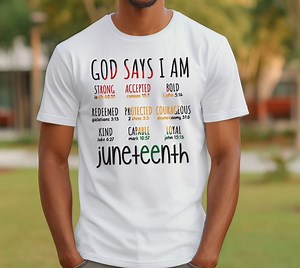Juneteenth Shirts, Black History Month Shirt, Independence Shirt, Christian Shirts, African American Graphic Tees, June 19 Th T-shirt - Etsy