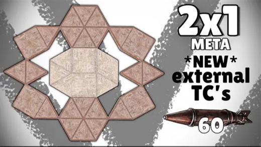 Rust建筑-适合三人1x2实用超防炸系列