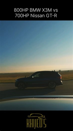 800HP BMW X3M vs 700HP Nissan GT-R DRAG RACE! #shorts