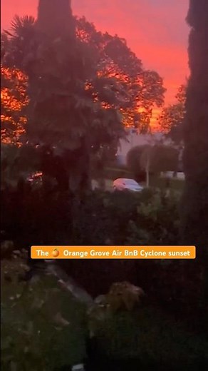 🌅 Pre-Tropical Vaianu Sunset Calm - #Auckland #NZ #cyclone #vaianu@TheOrangeGrove 🍊🌊 #airbnb