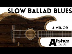 Smooth Ballad Blues Guitar Backing Track Jam in A minor