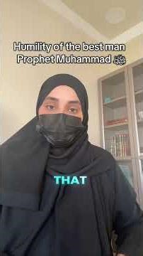 Humility of our prophet Muhammad saw 🥰 #hadith #prophetmuhammad #hadith #prophetdr #muslim