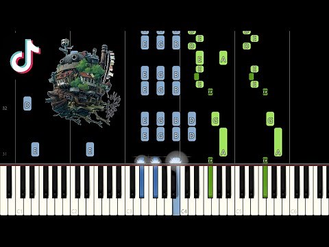 merry go round of life ( 𝘵𝘪𝘬𝘵𝘰𝘬 𝘷𝘦𝘳𝘴𝘪𝘰𝘯 ) (Piano Tutorial) [Synthesia]