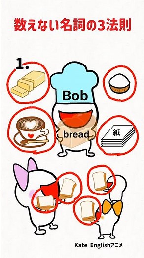 アニメで極める不可算名詞 #英語学習