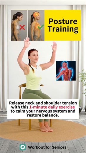 Posture Training👉seniorworkout.onelink.me/wrrF/ur17xefx #homeworkout #seniors #rehab #PostureCorrection #HealthyAging | Workout for Seniors