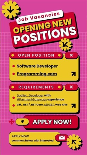 🔥Urgent Hiring: .NET Developer with Payment Gateway Experience | Programming.com Gurgaon |#shorts