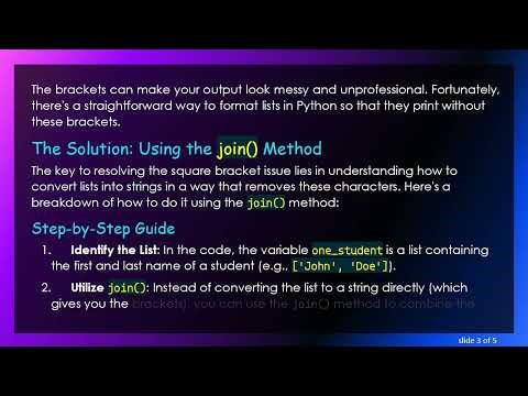 How to Print Without Square Brackets in Python File Writing