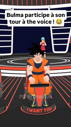 PS Animation on Instagram: "Bulma participe à son tour à the voice ! 😂 #humour #animation3d #dragonballz #dbz #bulma #thevoice #naruto #mangaart Crédit musique : @ayanakamura_officiel - pookie"