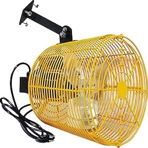 Greenhouse Circulation Fan Air Circulation Fan 1/10 HP 115V Ceiling Wall Mount Fan High Speed Circulation Fan for Greenhouse, Warehouse, Patio, Garage 1470CFM, ETL Listed