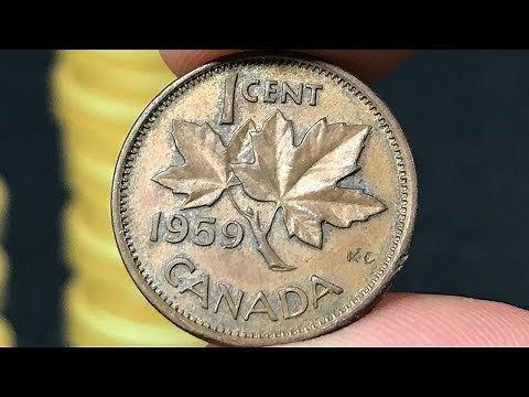1959 Canada 1 Cent Coin • Values, Information, Mintage, History, and More