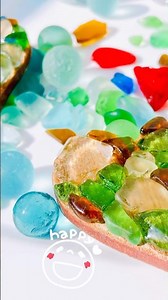 【5000個に1個の紅色シーグラス出会えた！】秋冬の空のもと、シーグラス日光浴#shorts #シーグラス #seaglass #ハンドメイド #ハンドメイド作家 #手作り工作 #海 #推しカラー