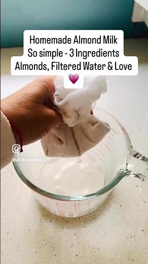How to make homemade almond milk with 3 ingredients