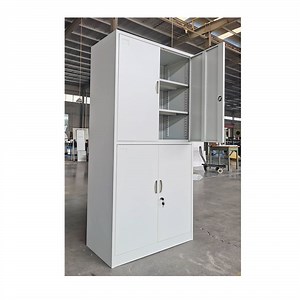 [Hot Item] Fas-022 Modern Iron Cupboard Office Storage Cabinet Overhead Metal Four Door Office Filing Cabinets