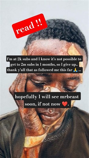 if you don't believe this is real... get me to 2m subs and see what happens. #mrbeast @MrBeast