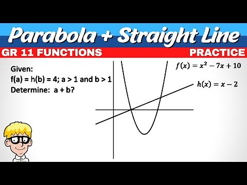 Parabola + Straight Line| Grade 11 Functions