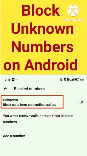 how to block unknown numbers on Android | how to stop unknown numbers on Android phone #android