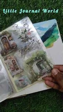 Aesthetic Nature Journaling 🌿💛 | Easy & Relaxing#aestheticjournal #shorts#journaling #cozyvibes#art